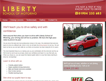 Tablet Screenshot of libertyschoolofmotoring.co.uk